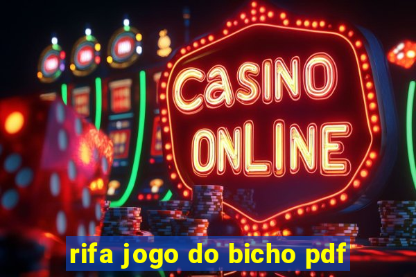 rifa jogo do bicho pdf